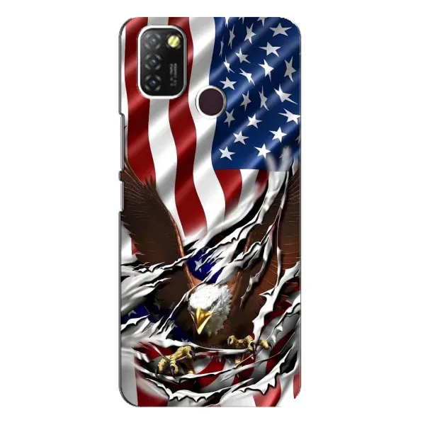 Чехол с рисунком «Флаг USA» для Infinix Hot 10 Lite Чехол с рисунком «Флаг USA» для Infinix Hot 10 Lite