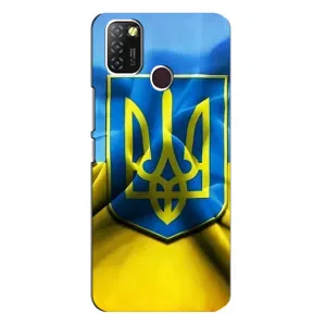 Чохол з картинкою (Патріотичний ГЕРБ) на Infinix Hot 10 Lite (Герб і Прапор України)
