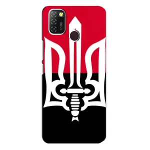 Чехлы УПА (Красно-Чёрный) на Infinix Hot 10 Lite (Герб Украины)