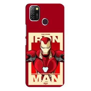 Чехол Супергерой Железный человек на Infinix Hot 10 Lite (Iron man)