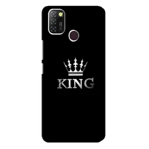 Чохол (Корона на чорному фоні) для Інфінікс Хот 10 Лайт (KING)