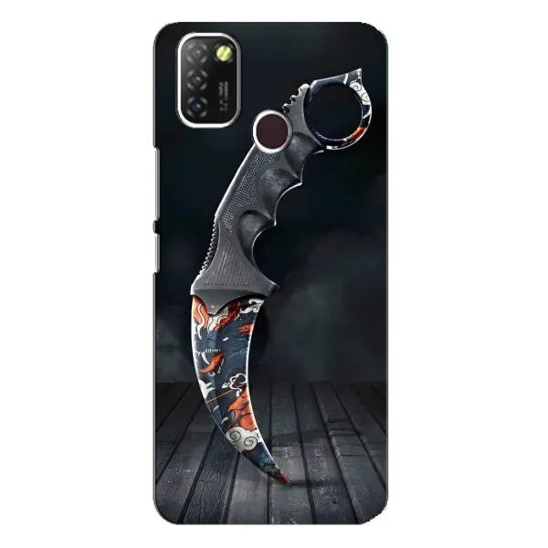 Чехол с рисунком «Кинжал КС ГО» для Infinix Hot 10 Lite Чехол с рисунком «Кинжал КС ГО» для Infinix Hot 10 Lite