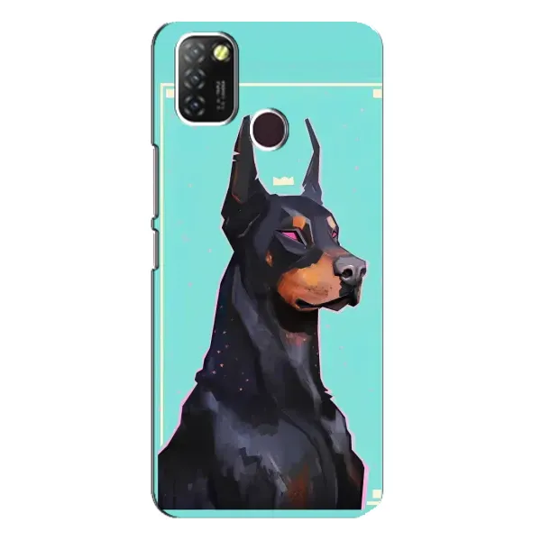 Чехол с рисунком «Король доберман» для Infinix Hot 10 Lite Чехол с рисунком «Король доберман» для Infinix Hot 10 Lite