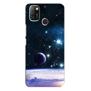 Чохол (ТПУ) з планетами на Infinix Hot 10 Lite (Космічний вид)