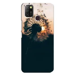 Силіконовий Чохол з кульбабками на Infinix Hot 10 Lite (Гарна кульбабка)