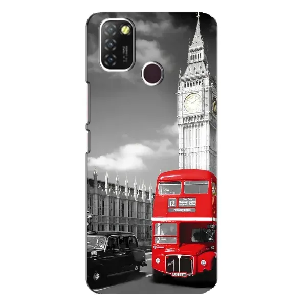 Чехол с рисунком «Красный автобус» для Infinix Hot 10 Lite Чехол с рисунком «Красный автобус» для Infinix Hot 10 Lite