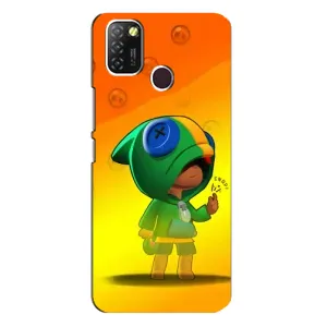 Чохол Бравл Старс для Infinix Hot 10 Lite (LEON в кофті)