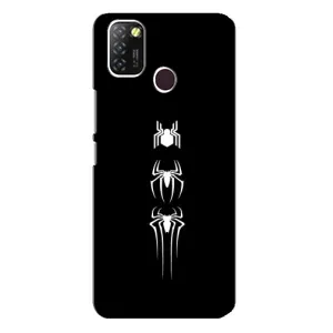 Чехол Супергерой Человека Паука на Infinix Hot 10 Lite (Лого паука)
