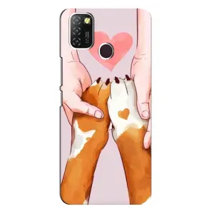 Чохол (ТПУ) Милі песики для Infinix Hot 10 Lite (Любов до собак)