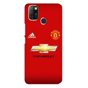 Силиконовые Чехлы принт Футбол на Infinix Hot 10 Lite (Man United)