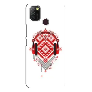 Силиконовый Чехол на Infinix Hot 10 Lite с картинкой Вышиванки (Модная вышиванка)