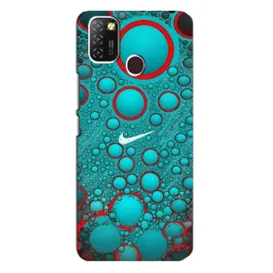 Силиконовый Чехол на Infinix Hot 10 Lite с картинкой Nike (Найк зеленый)
