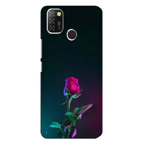 Чохли з принтом Троянд для Infinix Hot 10 Lite (Нічна троянда)