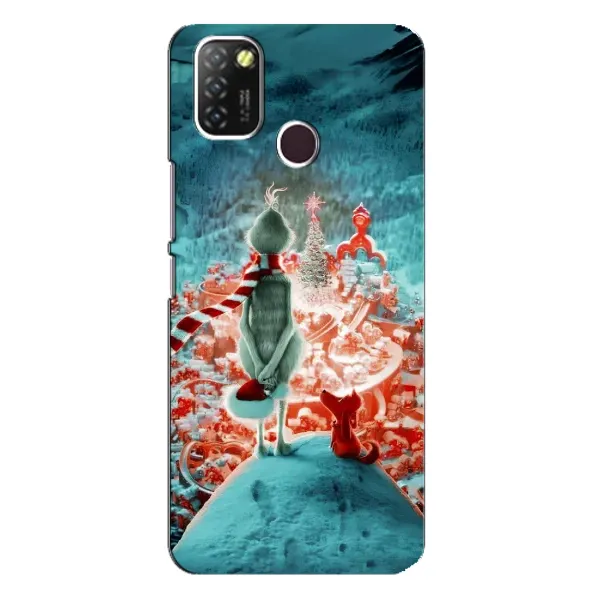 Чехол с рисунком «Новогодний Гринч» для Infinix Hot 10 Lite Чехол с рисунком «Новогодний Гринч» для Infinix Hot 10 Lite