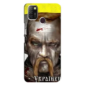 Чехол с картинкой (Патриотический КОЗАК) на Infinix Hot 10 Lite (Одноглазый Козак)