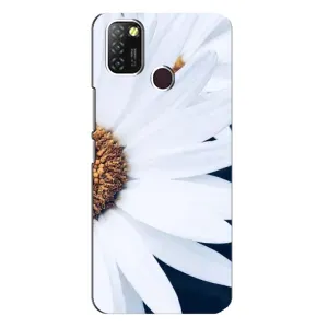 Чохол з ромашками на Infinix Hot 10 Lite (Пів ромашки)
