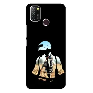 Чохол з картинкою "Герой Pubg" на Infinix Hot 10 Lite (Пубг мен)