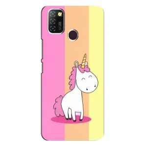 Чехол Unicorn на Infinix Hot 10 Lite (Радужный Единорог)