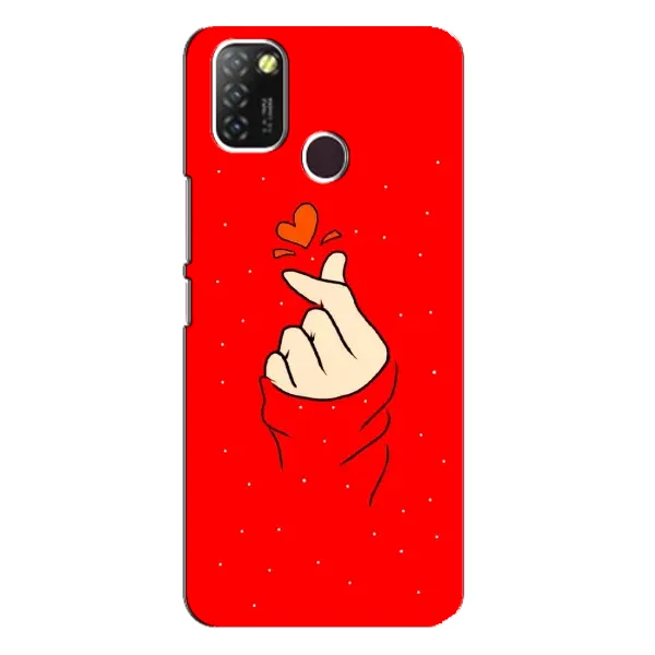 Чехол с рисунком «Сердце на красном» для Infinix Hot 10 Lite Чехол с рисунком «Сердце на красном» для Infinix Hot 10 Lite