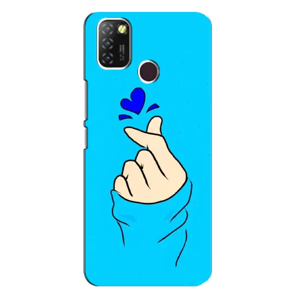 Чехол с рисунком «Сердце на синем» для Infinix Hot 10 Lite Чехол с рисунком «Сердце на синем» для Infinix Hot 10 Lite