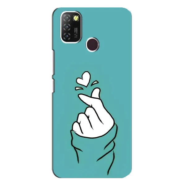 Чехол с рисунком «Сердечко на бирюзовом» для Infinix Hot 10 Lite Чехол с рисунком «Сердечко на бирюзовом» для Infinix Hot 10 Lite