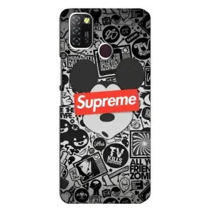 Чехол с Брендами одежды на Инфиникс Хот 10 Лайт (Supreme Маус)