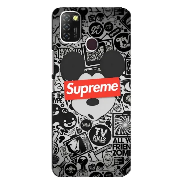 Чехол с рисунком «Supreme Маус» для Infinix Hot 10 Lite Чехол с рисунком «Supreme Маус» для Infinix Hot 10 Lite