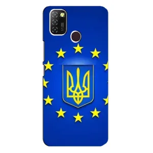Чехол с Украинской символикой на Инфиникс Хот 10 Лайт (Украина это Европа)