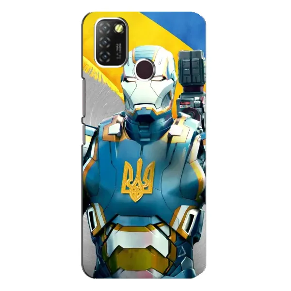 Чехол с рисунком «Украинский робокоп» для Infinix Hot 10 Lite