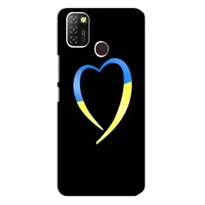 Силиконовый Чехол на Infinix Hot 10 Lite (Я-Украина) (Украинское сердце)