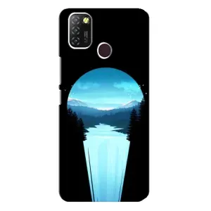 Літній Чохол на Infinix Hot 10 Lite (Синій Водоспад)