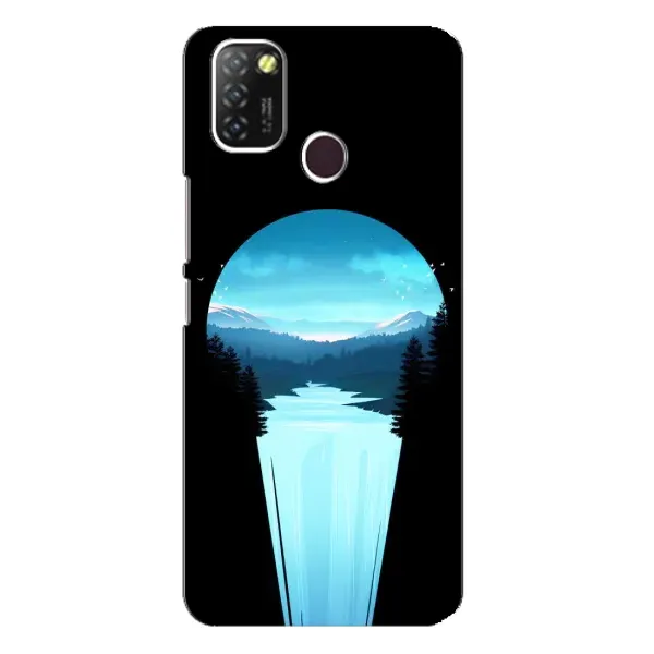 Чехол с рисунком «Синий Водопад» для Infinix Hot 10 Lite Чехол с рисунком «Синий Водопад» для Infinix Hot 10 Lite
