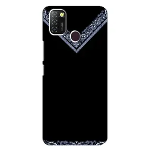 Силиконовый Чехол на Infinix Hot 10 Lite (Воротник вышиванки)