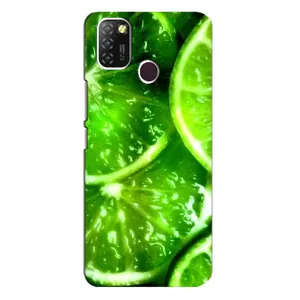 Чохол з зображенням смачної їжі для Infinix Hot 10 Lite (Яскравий Лайм)