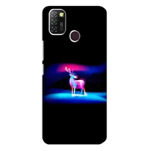 Силіконовий бампер з картинкою звірів для Infinix Hot 10 Lite (Яскравий олень)