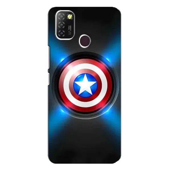 Чехол с рисунком «Яркий Щит Капитана» для Infinix Hot 10 Lite Чехол с рисунком «Яркий Щит Капитана» для Infinix Hot 10 Lite