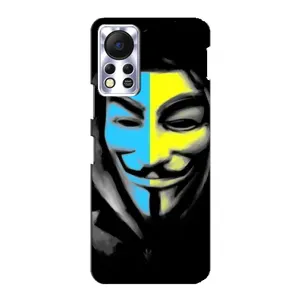 Чехол с Украинской символикой на Инфиникс Хот 11с (Анонимус патриот)