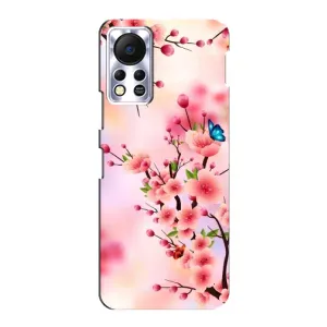 Чохол з картинкою Сакури на Infinix Hot 11s (Метелики на сакурі)