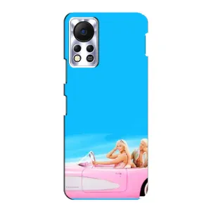 Силиконовый Чехол Барби Фильм на Infinix Hot 11s (Барби и Кен)