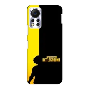 Чехол (TPU) с картинкой "Лого Пабг" на Инфиникс Хот 11с (Battlegrounds)