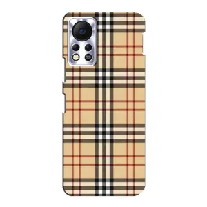 Чехол с Брендами одежды на Инфиникс Хот 11с (Burberry стиль)