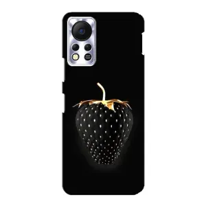Чохол з зображенням смачної їжі для Infinix Hot 11s (Чорна полуниця)