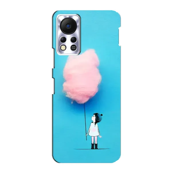 Чехол с рисунком «Девочка с тучкой» для Infinix Hot 11s Чехол с рисунком «Девочка с тучкой» для Infinix Hot 11s