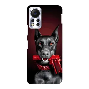 Чехол ДОБЕРМАН для Infinix Hot 11s (Доберман злой)
