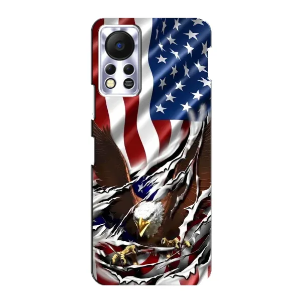 Чехол с рисунком «Флаг USA» для Infinix Hot 11s Чехол с рисунком «Флаг USA» для Infinix Hot 11s
