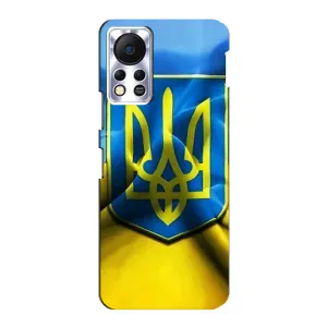 Чехол с картинкой (Патриотический ГЕРБ) на Infinix Hot 11s (Герб и Флаг Украины)