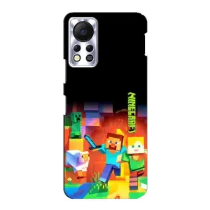 Чохли для Infinix Hot 11s (Персонажі МайнКрафт) (Герой Майнкрафт)