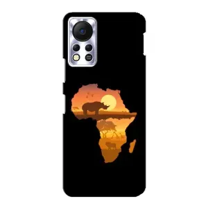 Летний Чехол на Infinix Hot 11s (Карта)