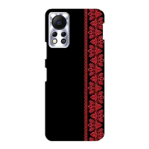 Силіконовый Чохол на Infinix Hot 11s (Червона вишиванка)