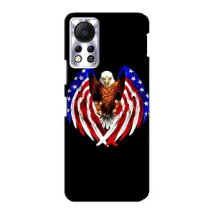 Чохол Прапор USA для Infinix Hot 11s (Крила США)